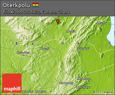 Physical Map of Oterkpolu