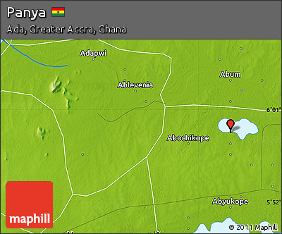 Physical Map of Panya