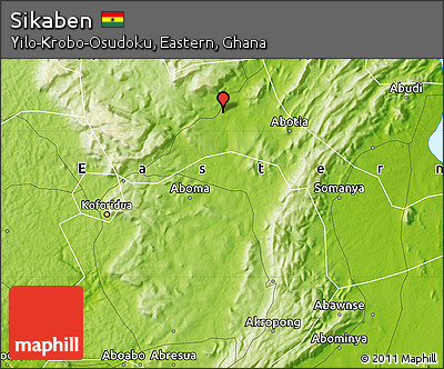 Physical Map of Sikaben