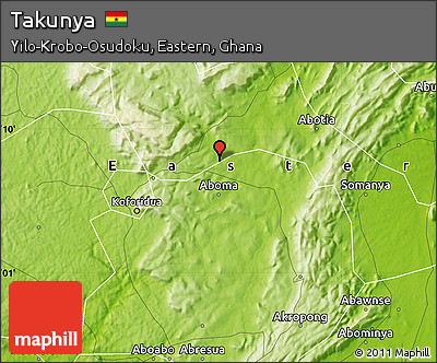 Physical Map of Takunya