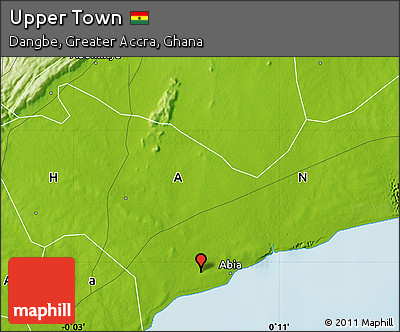 Physical Map of Upper Town