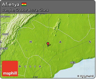 Physical Map of Afienya