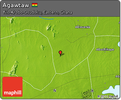 Physical Map of Agawtaw