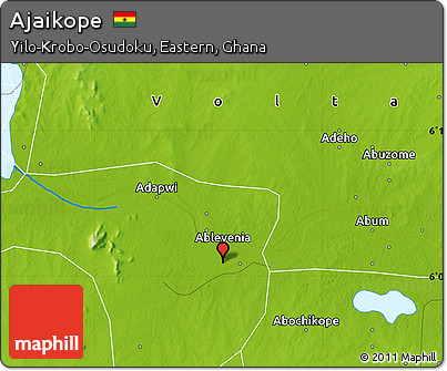 Physical Map of Ajaikope