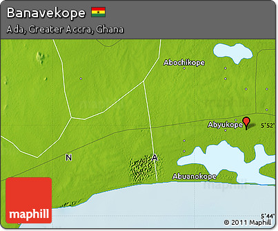 Physical Map of Banavekope