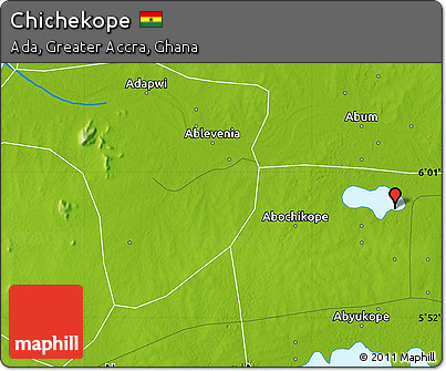Physical Map of Chichekope