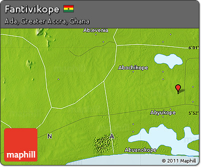 Physical Map of Fantivikope