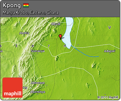 Physical Map of Kpong