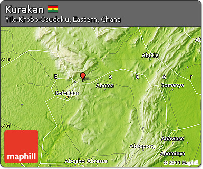 Physical Map of Kurakan