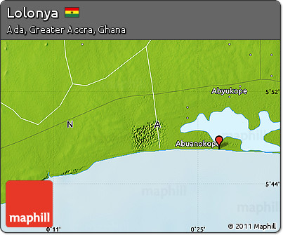 Physical Map of Lolonya