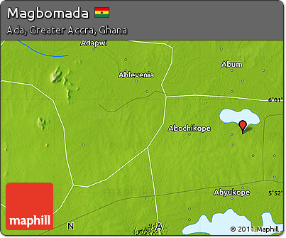 Physical Map of Magbomada