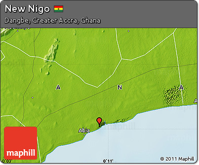 Physical Map of New Nigo