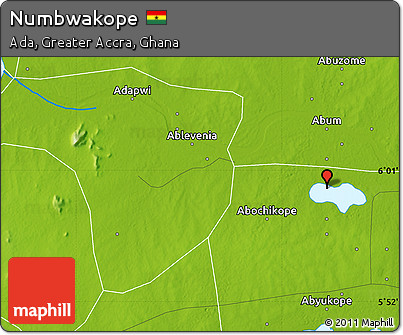 Physical Map of Numbwakope