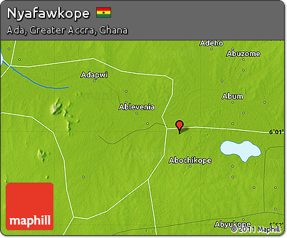 Physical Map of Nyafawkope