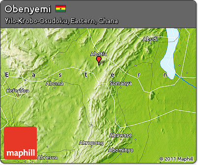 Physical Map of Obenyemi