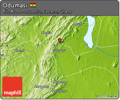 Physical Map of Odumasi