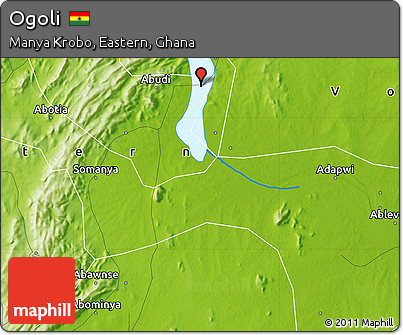 Physical Map of Ogoli
