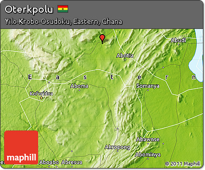 Physical Map of Oterkpolu
