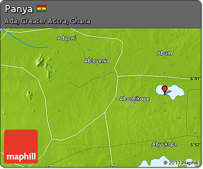 Physical Map of Panya
