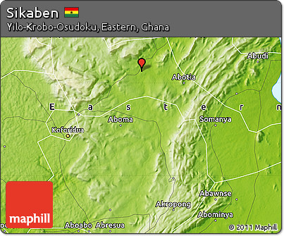 Physical Map of Sikaben
