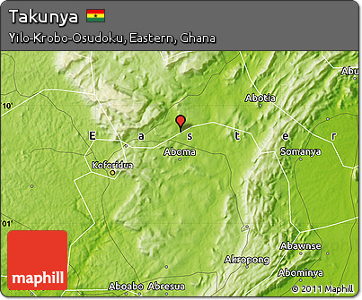 Physical Map of Takunya