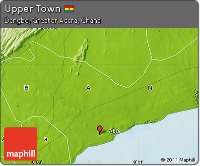 Physical Map of Upper Town