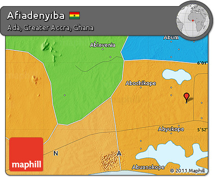 Political Map of Afiadenyiba