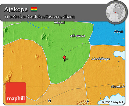 Political Map of Ajakope