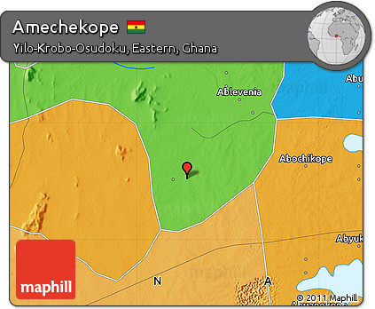 Political Map of Amechekope