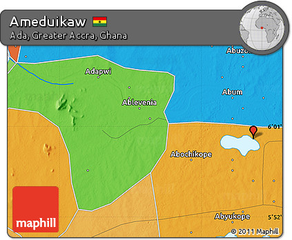 Political Map of Ameduikaw