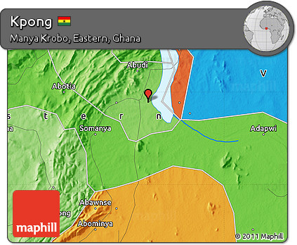 Political Map of Kpong