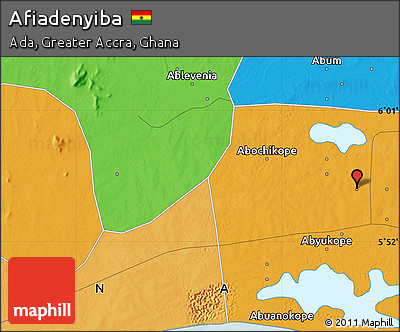 Political Map of Afiadenyiba