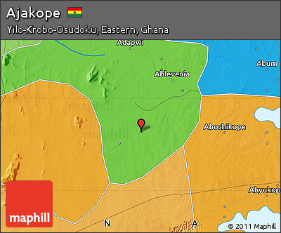 Political Map of Ajakope