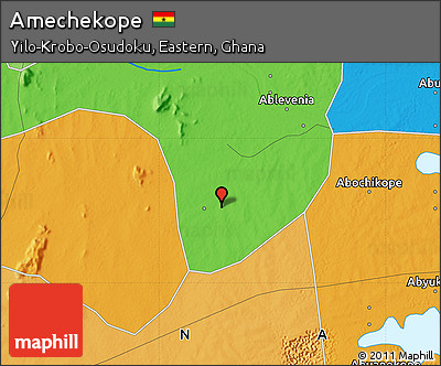 Political Map of Amechekope