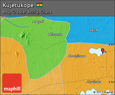 Political Map of Kujetukope