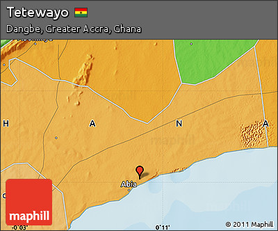 Political Map of Tetewayo