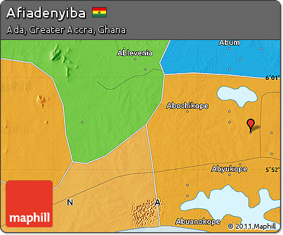 Political Map of Afiadenyiba