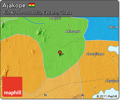 Political Map of Ajakope