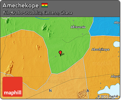 Political Map of Amechekope