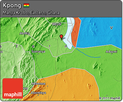 Political Map of Kpong