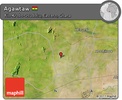 Satellite Map of Agawtaw