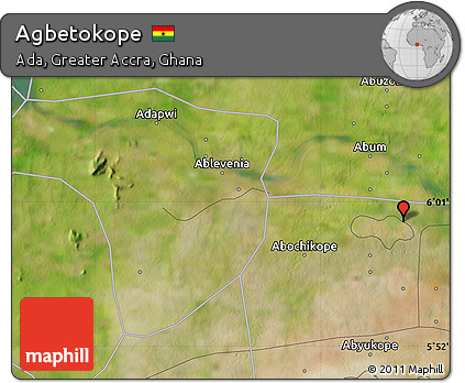 Satellite Map of Agbetokope