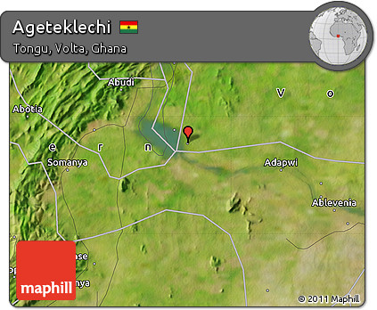 Satellite Map of Ageteklechi