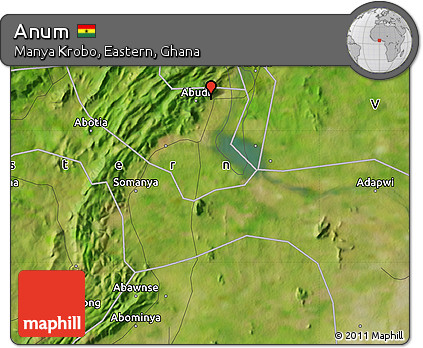 Satellite Map of Anum