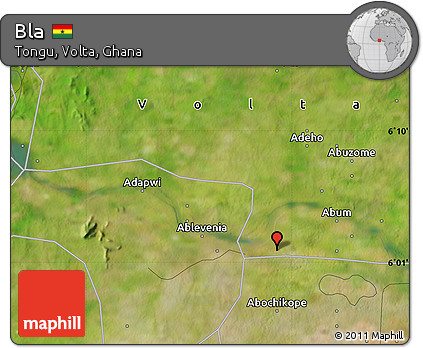 Satellite Map of Bla