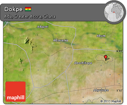 Satellite Map of Dokpe