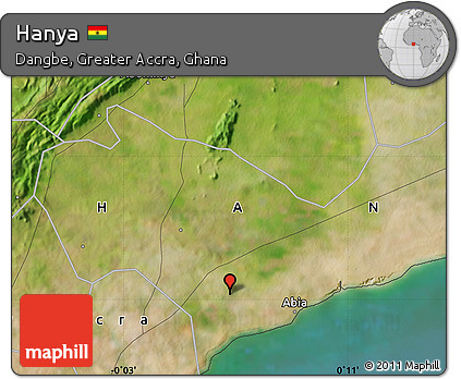 Satellite Map of Hanya