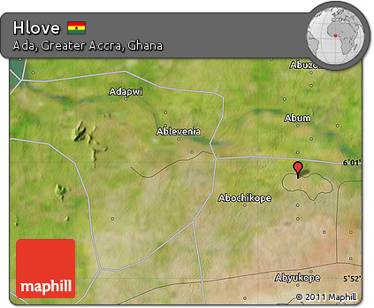 Satellite Map of Hlove