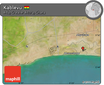 Satellite Map of Kablevu