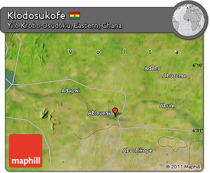 Satellite Map of Klodosukofe